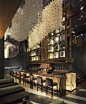 nobu 57 rockwell group | The walnut timber entry beckons patrons from the street into the calm of the first-floor bar.