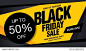 Sale poster of black friday