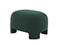 Upholstered fabric footstool TARU | Footstool by Ligne Roset_2