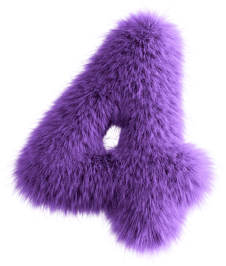 Purple Fluffy Number...