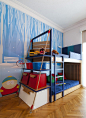清新蓝色打造双人儿童房设计效果图 - 乐家居