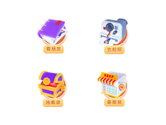 DreamyLam采集到UI. icon Colorful