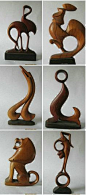 woodcarving--animals by LINWANG: