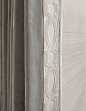 details & textures - Collins Interiors | love this Samuel and Sons trim on the fronts of the drapes.: 