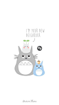 Totoro illustration Marion blanc