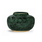 Aerin, Malachite Smooth Oval Vase - LuxDeco.com