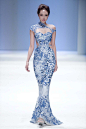 Blue & white couture...Zhang jingjing haute couture 2013