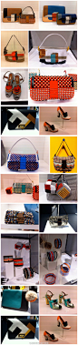 「 Fendi 2013 SS Accessories - 立体撞色主义 」Fendi 配饰系列设计大玩撞色、立体主义，超具立体感的撞色手袋，并将大量流苏、豆豆颗粒运用在手袋与鞋履设计，大胆突破，不知道Fendi“豆豆包”会不会如“豆豆鞋”一样风靡时尚圈呢？ 来源：http://t.cn/Sx16GY #配饰设计#