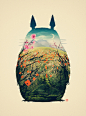 Tonari no Totoro Art Print by Victor Vercesi | Society6