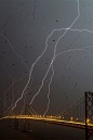 雷击，海湾大桥，旧金山