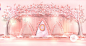 粉色婚礼手绘效果图 By @最强婚礼手绘师GoGo : 用电脑手绘和平面结合，还原最真实的现场效果，用最简单的方式跟客户沟通，特此整理了一些粉色婚礼手绘效果图。
