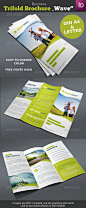 Business Trifold Brochure "Wave" - GraphicRiver Item for Sale