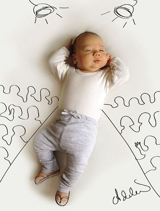 新生婴儿的白日梦 令人捧腹的儿童摄影套图...