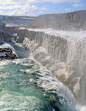 冰岛古佛斯瀑布。