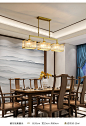新中式餐厅吊灯客厅灯现代吊灯茶室吧台灯长条灯家用创意个性灯具-tmall.com天猫
