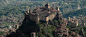 Mountain Castle, Luan Nguyen : Digital Matte Painting