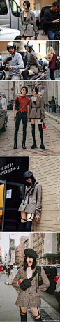 这次时装周上，韩国模特崔素拉的表现挺抢眼的，街拍尤其多。她的风格和其他人不一样，就是一路酷到底。不过，还是希望她能早日和厚底鞋分手 ​​​​