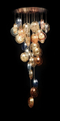 Breath hand blown glass chandelier from Interieurs  Art De Vivre by Francine gardner