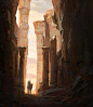 Exploring Ruins, Raphael Lacoste : Concept Art done for the Game Assassin's Creed Origins