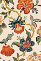 Hot House Flowers in Spark traditional upholstery fabric
