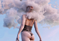 Dreamer I, Ivan Beoulve : is a part of a future series I want to develop, portraits of levitating bodies with their heads surrounded by clouds, the clouds will change in tone, shape and color to represent different emotions, the state of mind of the model
