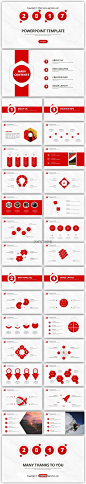 【动画演示】红色精致微立体总结报告工作汇报模板PPT模板 #排版# #色彩#