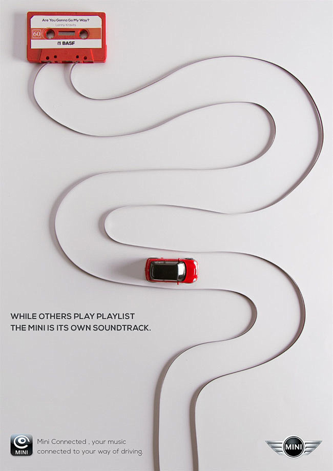 巴西Mini迷你汽车创意宣传广告设计 #...