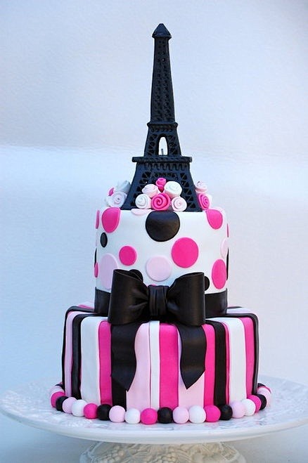 Paris Themed Cake  巴...