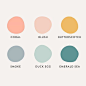 Inspiration : Instagram – Interior | Interior Design | Design | Décor | Spring | Eggshell | Pastel | Pattern | Print | Colour | Feature | Colour Swatches | Colours | Coral | Blush | Smoke | Duck Egg | Butterscotch | Emerald Sea