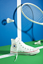 Tennis Court - Still life Editorial : Sneakers still life editorial