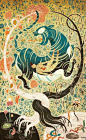 中国香港的插画家Victo Ngai（Ngai Chuen Ching）绘画作品