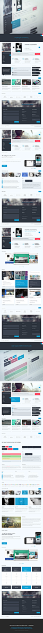 Riley | Unique PSD template on Behance