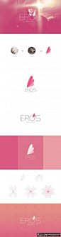 EROS-女性行业品牌形象设计 粉色风格 EROS-女性行业VI设计 优雅 EROS-女性行业vi设计