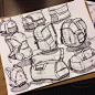 Bags sketches by Spencer Nugent.