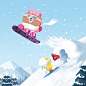 CHOCO 发布的 Instagram 帖子 • UTC 2017 年 12月 5 日 下午 1:57 : 6,207 次赞、 58 条评论 - CHOCO (@choco.linefriends) 在 Instagram 发布：“Yaaaaaaay! Snowboarding is most fun among all the winter sports! ⛷⛸❄️Come fly like a bird…”