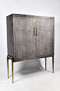 Ginger Brown France,galuchat,shagreen furniture | Cabinets: 