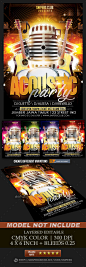 Acoustic Party - Events Flyers