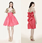 Lookbook。Marchesa Resort 2016。如高级定制般精致奢华，布满蕾丝刺绣薄纱绸缎的早春度假装美到让人无法抗拒~