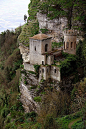 悬崖上的城堡，特拉帕尼，西西里岛