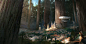 city in the forest, Avant Choi : personal study for speed matte painting