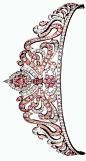 Linneys' Pink Diamond Tiara, designed by Asprey of London and set with 178 Rare Argyle Pink Diamonds totaling almost 20cts.: