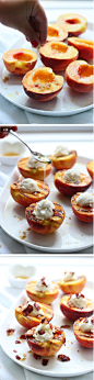 Brown Sugar Grilled Peaches with Ricotta, Honey and Crispy Prosciutto