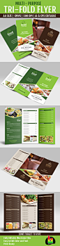 Multi Purpose Tri-Fold Menu Card : This Tri-fold flyer template is perfectly Suitable for Restaurant, Catering, Cafeteria etc. Easy to edit font,text,color, fully adobe Illustrator format When you’ll open files you will see some gray boxes in place of pho