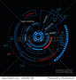 Sci fi futuristic user interface. Vector illustration. 正版图片在线交易平台 - 海洛创意（HelloRF） - 站酷旗下品牌 - Shutterstock中国独家合作伙伴