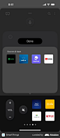 SmartThings Editing sources & apps screen