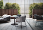 Minotti Outdoor Collection | Rivera little armchair, Rodolfo Dordoni Design