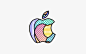 Check out these custom logos Apple made for its October 30th event : The Apple logo has never looked this good.