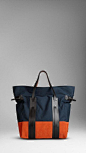 Fancy - Burberry men large colour block tote | Men's bags