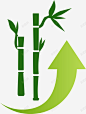 绿色箭头竹子图标 绿色环保图标 绿色矢量图标 节能环保 UI图标 设计图片 免费下载 页面网页 平面电商 创意素材