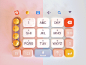 3D  Keyboard ui design candy motion c4d keyboard